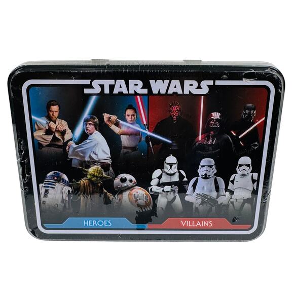5 for $25| Star Wars Special Edition Playing Card Set Heroes & Villains In Tin - Picture 1 of 7